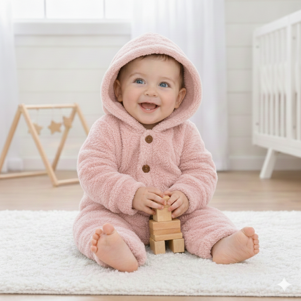 Grenouillère Rose Bébé